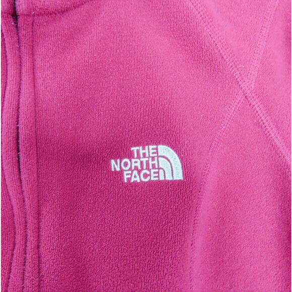 The North Face Polartec Raspberry Pink Full Zip Hooded Jacket Small - Picture 8 of 13